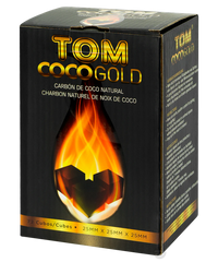 Tom Coco - Gold - 1KG Coal - 25mm Cube